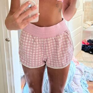 CHAMPION PINK GINGHAM SHORTS